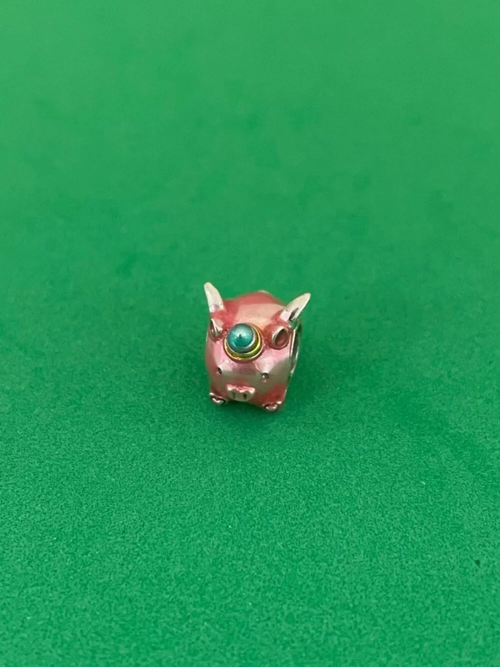 Pandora Flying Unicorn Pig Charm silver Charm - Picture 4 of 8